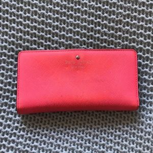kate spade wallet card holder hot pink